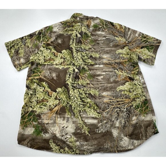 RedHead Camo Shirt Mens 2XL Button Up Vented Fishing Nylon Lightweight Max-1 - Picture 3 of 12